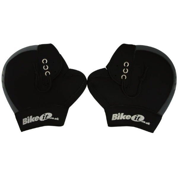 Bike It Black Grey Boxer Bar Muffs