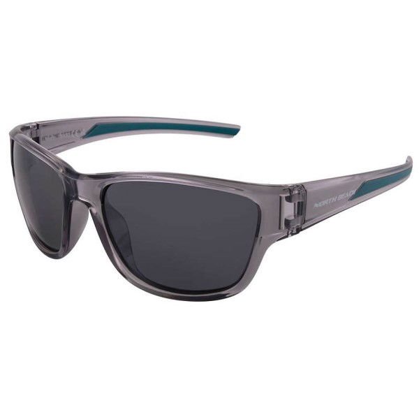 North Beach Megrim Sunglasses - Crystal Grey/Silver Mirror Lens