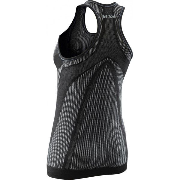 SixS Girl Sleeveless Jersey Black Carbon